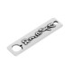 Pendentif Rectangulaire « Υγεία » en Zamak avec Grenade 12 x 45 mm