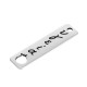 Colgante Rectangular de Zamak «Υγεία» con Granada 12 x 45 mm