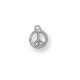 Perles Métal / Zamac - Symbole de la paix, 12mm