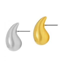 Boucle D'Oreille en Laiton en Forme de Goutte 14 x 25 mm