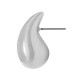 Brass Earring Teardrop 14x25mm