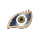 Wooden w/ Plexi Acrylic Pendant Evil Eye 110x65mm
