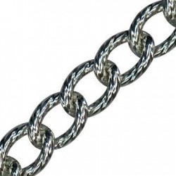 Aluminium Chain Diag/Twisted 22x32mm