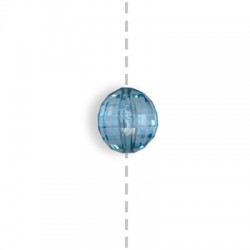 Perlina Sfaccettata Trasparente in Acrilico 8mm