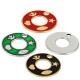 Enameled Zamak Lucky Pendant Round with Symbols 40mm