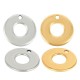 Enameled Zamak Lucky Pendant Round with Symbols 40mm