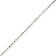 Brass Ball Chain Diamond Cut 1mm