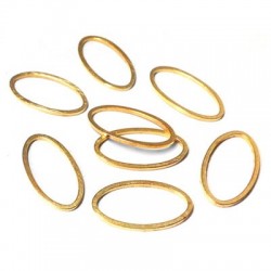 Brass Oval Ring 8x15mm