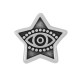 Zamak Slider Star w/ Evil Eye 12mm (Ø4.5mm)