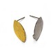Boucle D'Oreille Ovale en Laiton 11 x 20 mm