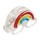 Acrylic Slider Rainbow w/ Clouds 25x16mm (Ø3.4mm)