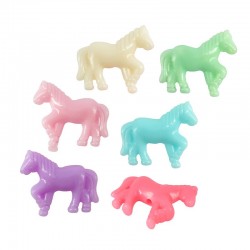 Acrylic Slider Horse 17x15mm (Ø1.7mm) (~132pcs)