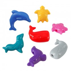 Acrylic Sliders Sea Animals Turtle Whale Dolphin (~20-25mm)