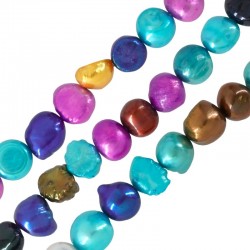 Fresh Water Pearl Bead (~7-8mm) (Ø~0.7mm) (~50pcs)