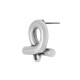 Zamak Earring Loop 14x15mm