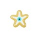 Zamak Slider Starfish w/ Evil Eye & Enamel 10mm (Ø1.6mm)