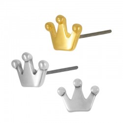 Zamak Earring Crown 9x7mm