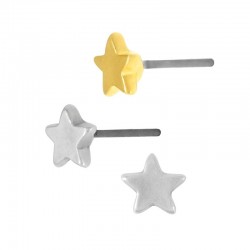 Zamak Earring Star 5mm