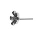 Zamak Earring Flower 8mm