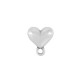 Μεταλλικό Ζάμακ Χυτό Σκουλαρίκι Καρδιά 10mm