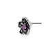 Zamak Earring Flower w/ Enamel 10mm
