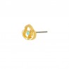 24K Gold Plated/ Howlite Turquoise