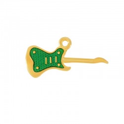 Enameled Zamak Charm Electric Guitar 16x30mm