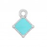999° Silver Antique Plated/ Turquoise