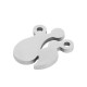 Stainless Steel 304 Charm Family w/ Parent & Kid 11x15mm