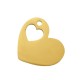 Ανοξείδωτο Ατσάλι 304 Μοτίφ Καρδιά 18x16mm/1.5mm Ø1.6mm