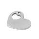 Stainless Steel 304 Charm Heart 18x16mm/1.5mm Ø1.6mm