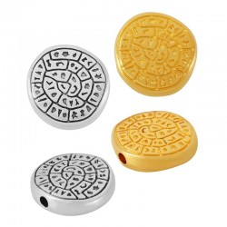 Zamak Slider Round w/ Symbols 16mm (Ø2.2mm)