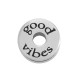 Brass Spool “good vibes” 10x5.5mm (Ø3.2mm)