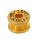 Brass Spool “love yourself” 15x9.2mm (Ø5.2mm)