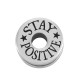 Brass Spool “stay positive” 15x9.2mm (Ø5.2mm)