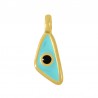 24K Gold Plated/ Turquoise Howlite/ Black