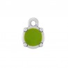 999° Silver Antique Plated/ Olive