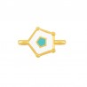 24K Gold Plated/ White/ Howlite Turquoise
