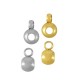 Perles Rondelles Attache 4mm (Ø1.6mm) en Acier Inoxydable 303