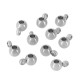 Perles Rondelles Attache 4mm (Ø1.6mm) en Acier Inoxydable 303