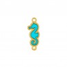 24K Gold Plated/ Transparent Turquoise