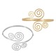 Manchette Réglable en Acier pour le haut du bras avec Spirale 63 x 89 mm