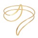 Steel Upper Arm Cuff Adjustable with Hollow Leaves 85x90mm