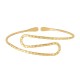 Brazalete Ajustable Para Brazo de Acero con Líneas Huecas 26 x 89 mm