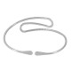Aτσάλινο Βραχιόλι Μπράτσου με Γραμμές Περίγραμμα 26x89mm