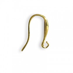 Brass Cast Earring Hook 12x22mm