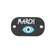 Πλέξι Ακρυλική Ταυτότητα Μαρτάκι Μάτι για Μακραμέ 20x12mm