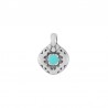 999° Silver Antique Plated/ Turquoise