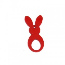 Plexi Acrylic Pendant Hare 47x20mm