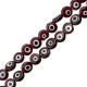 Glass Bead Round w/ Evil Eye 8mm (Ø1.2mm) (~60pcs/string)